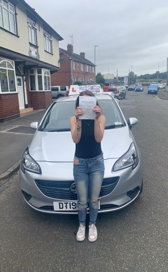 A big congratulations to a shy Kelly Tilstone.🥳<br />
Kelly passed her driving test today at Cobridge Driving Test Centre, with just 1 driver fault.<br />
Well done Kelly safe driving from all at Craig Polles Instructor Training and Driving School. 🙂🚗<br />
Driving instructor-Lydia Ralphs