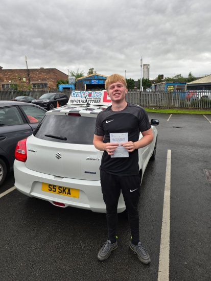 A big congratulations to Kian Wilshaw.🥳Kian passed his driving test today at Newcastle Driving Test Centre. First attempt and with just with 5 driver faults.Well done Kian safe driving from all at Craig Polles Instructor Training and Driving School. 🙂🚗Driving instructor-Simon Smallmam