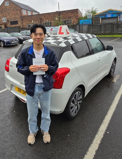 A big congratulations to Lennox Chong.🥳<br />
Lennox passed his driving test today at Newcastle Driving Test Centre, with just 1 driver fault.<br />
Well done Lennox safe driving from all at Craig Polles Instructor Training and Driving School. 🙂🚗<br />
Driving instructor-Simon Smallman