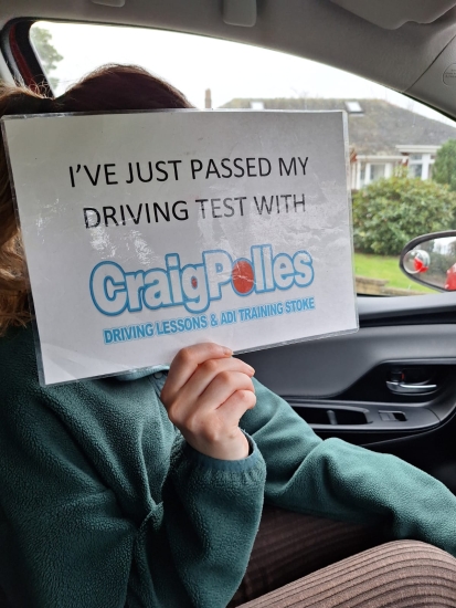 A big congratulations to Sara.🥳<br />
Sara passed her driving test today at Newcastle Driving Test Centre. First attempt and with just 4 driver faults.<br />
Well done Sara safe driving from all at Craig Polles Instructor Training and Driving School. 🙂🚗<br />
Driving instructor-Bradley Peach