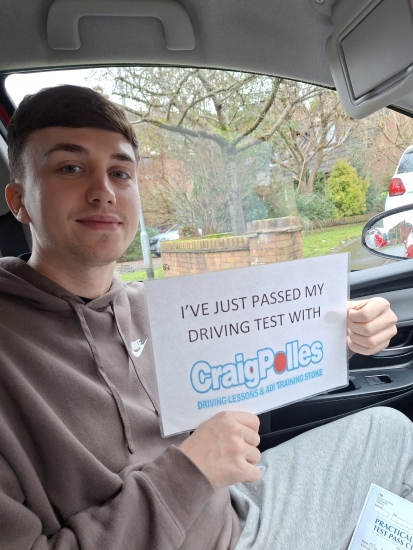 A big congratulations to Alfie.🥳<br />
Alfie passed his driving test at Newcastle Driving Test Centre, with just 2 driver faults.<br />
Well done Alfie safe driving from all at Craig Polles Instructor Training and Driving School. 🙂🚗<br />
Driving instructor-Bradley Peach