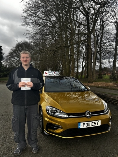 A big congratulations to Lewis Polles.🥳<br />
Lewis passed his driving test at Cobridge Driving Test Centre. First attempt and with just 4 driver faults.<br />
Well done Lewis safe driving from all at Craig Polles Instructor Training and Driving School. 🙂🚗<br />
Driving instructor-Craig Polles