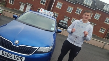 A big congratulations to Jordon Hackney, who has passed his driving test today at Cobridge Driving Test Centre, at his First attempt and with just 6 driver faults.<br />
<br />
Well done Jordon - safe driving from all at Craig Polles Instructor Training and Driving School. 🚗😀