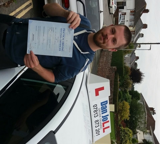 Another happy customer! Congratulations to Liam for passing his driving test - and well - this morning. Been a great pleasure to help you get on the road. Well done!