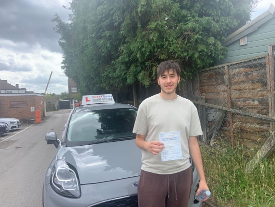 Well done Luca on passing your test at the 1st attempt and thank you so much for your review which is included in the comments below