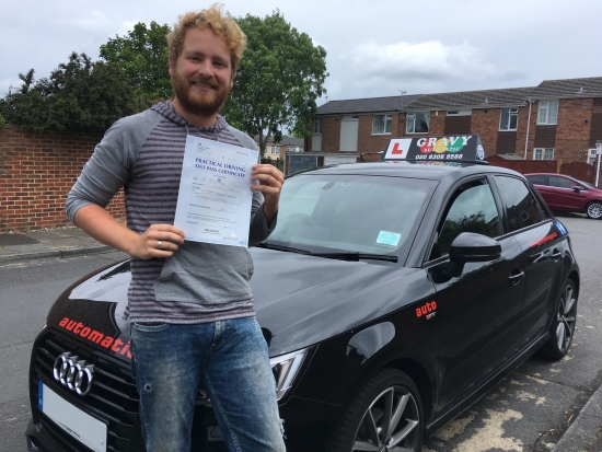 Having passed first time with just two minor driving faults, I would recommend Gravy Driving School - perfect for nervous / anxious drivers. Brilliant personality!!!