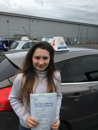 Well done passed practical test with only 4minor faults brilliant