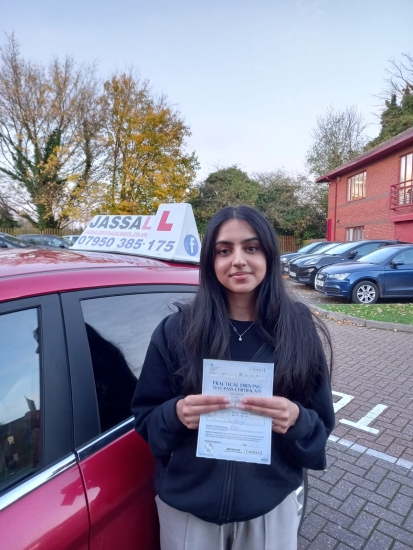 Congratulations Simrun on passing your Driving Test in Slough..<br />
Sukh is an excellent instructor. He is very thorough and patient when he teaches and committed to helping you pass first time. Myself and my 2 sisters have passed using him. I would definitely recommend him to anyone who wants to learn!