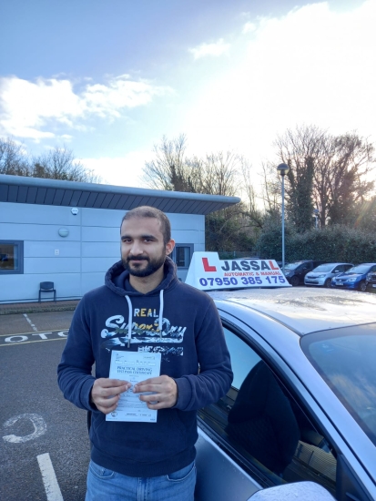 Congrats Dron! Passed 1st time in Uxbridge