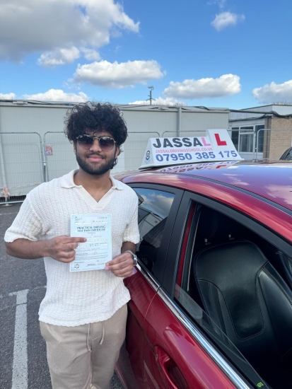 Congratulations Fasih on passing Driving Test 1st time in Yeading!..Passed first time with one minor thanks to Mr.Sukh Jassal. He is an amazing instructor as he was able to help me on quite a short notice and gave me very valuable advice. His driving lessons were also very effective, covering everything to make sure I was properly prepared. His attitude towards teaching is pleasant as well, as