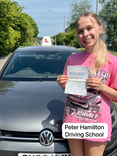 Five Stars for Peter Hamilton, Peter had very effective teaching methods and is a friendly person, so easy to get along with, I would definitely recommend Peter and he made me a confident driver.