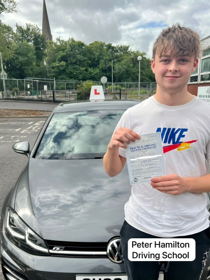 Finley Turner driving test pass