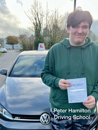 Peter Hamilton is a very professional and amazing driving instructor who has been absolutelv fabulous with both of our sons. He is able to be flexible to fit around work and school with lessons. Easy to make payments online for lessons. Great communication and also very supportive with the theory test. Aaron felt Pete was easy to talk to, calm, very knowledgeable and explained how to drive and com