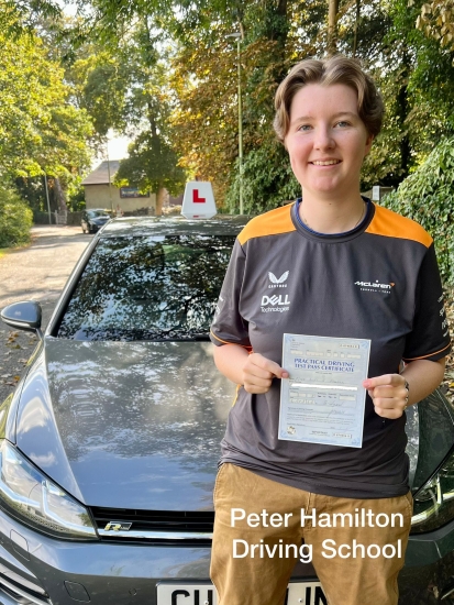 5 stars for Peter Hamilton! He has been a brilliant instructor over the last few months! Very patient, understanding and helped me gain confidence behind the wheel! Thank you!