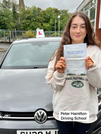 Jessica Pritchard From Bridgend driving test pass