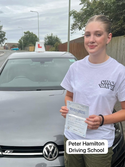 Izzy Denning driving test pass