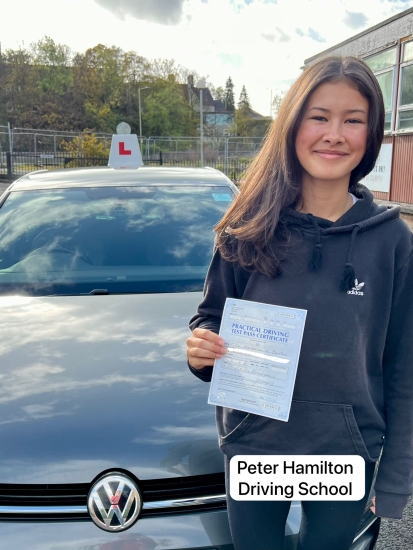 Emma Barton From Bridgend driving test pass