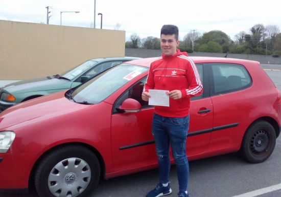 Another brilliant result for Adam Purcell who passed his test FIRST TIME today at the Castlemungret test centre in Limerick I taught Adam how to drive last summer and itacute;s great to see him come all the way through the training process and finish the job with a confident drive on the test Well done Adam and drive safe