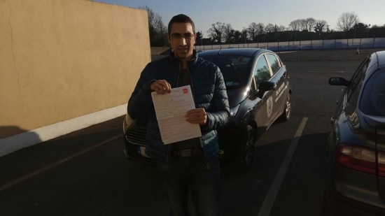 Congratulations to Baran Sari who passed is test first time today at the Castlemungret test centre in Limerick Baran put in a very polished performance on the test getting only four minor marks Well done Baran great stuff