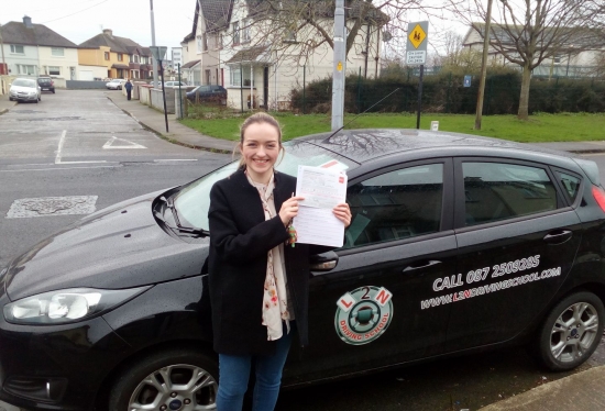 An absolutely sensational result for my niece Clare Oacute;Callaghan who passed her test FIRST TIME today at the Castlemungret test centre in Limerick Clare put in Trojan work to get up to standard for the test and it paid off today with a super confident drive Well done Clare brilliant stuff weacute;re all very proud of you