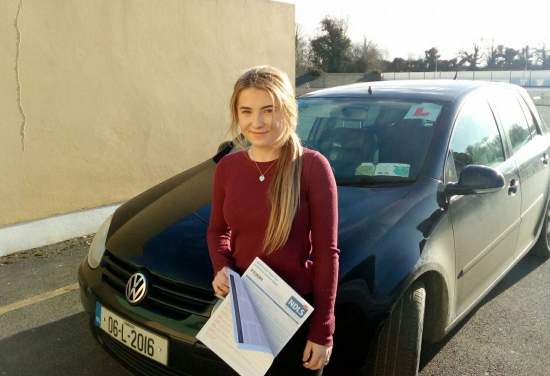 A fantastic result for Jessica Shorten today passing her test at the Castlemungret test centre in Limerick Jessica showed great determination to pass and gave a nice confident drive today Well done Jessie weacute;re all very proud of you kid