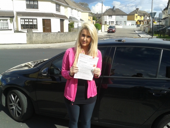 My own niece Sophie who passed first time at the Castlemungret test centre All the hard work she put in paid off Well done Sophie weacute;re all very proud of you