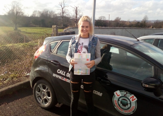 A brilliant result for Zoe Lubek today when she passed her test first time at the Woodview test centre in Limerick Zoe gave a fantastic performance on the test getting just two minor marks I started training Zoe last summer and itacute;s great to see the confident and competent young driver she has become weacute;re all very proud of you Well done and drive safe