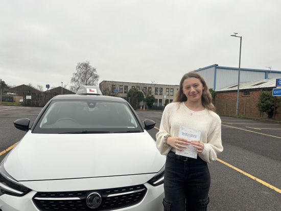 Congratulations to ”Francesca” who passed her car test this morning with “Louise” at Poole DTC.<br />
<br />
Very well done, enjoy the freedom & stay safe! 👏 🎉 🙌<br />
<br />
Passed Tuesday 17th December 2024.