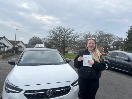 “Louise” was an amazing instructor, could not fault her. She was able to put up with me through all my silly mistakes and drove me to passing my test. <br />
<br />
Not only this but she’s a lovely person and I never left her car without a smile!<br />
<br />
Passed Wednesday 19th February 2025