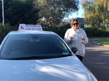 I can not recommend StreetDrive enough I passed “first time” with Louise as my driving instructor she’s amazing and she helped build my confidence so much. <br />
<br />
I can’t thank them enough for getting me on the road. <br />
<br />
Passed Friday 9th October 2020.