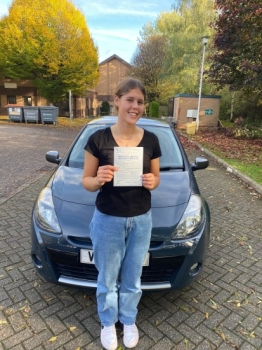 Well done to “Jessie” who passed her test 1st attempt today at Chippenham test centre. <br />
<br />
Congratulations from everyone at StreetDive. <br />
<br />
Passed Saturday 29th October 2022.