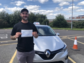 Congratulations David on passing your driving test mate, and at the first attempt! It’s been a pleasure, delighted for you, enjoy the freedom pal & stay safe! 👋Passed Wednesday 14th July 2021.