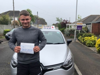 Beep, beep, delighted for 'Connor Hambridge” who passed his driving test today at 'Poole DTC', “1st attempt” just “3” driving faults, fantastic news, very well done.<br />
<br />
Congratulations from your instructor 'Shaun' and ALL of us at StreetDrive (School of Motoring), may we wish you many years of safe driving - Passed Friday 17th May 2019.