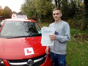 Delighted for 'Daniel Holder' who passed his driving test at Chippenham DTC, it was his “1st attempt”, just the “6” driving faults, we are ALL delighted for you.<br />
<br />
Congratulations from your instructor 'Andy' and ALL of us at StreetDrive (School of Motoring), may we wish you many years of safe driving - Passed Monday 12th November 2019.