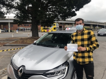 Congratulations Joe on passing your driving test today at Poole DTC, just the 2 df’s so very well done.  <br />
<br />
Keep safe, enjoy your freedom! 👋 🎊 🎉<br />
<br />
Passed Friday 11th June 2021.