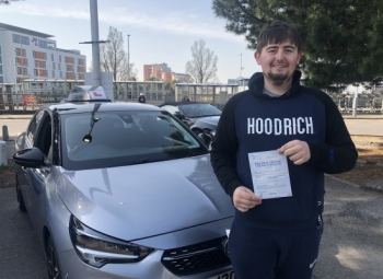 Congratulations Jorden on passing your driving test, 1st attempt with ZERO driving faults, very well done. I’ll miss our lessons mate, will see you on the road very soon! 👋 🎊🎉Passed Wednesday 23rd March 2022.