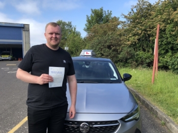 Well what can I say about “Shaun” absolutely fantastic teacher patient calm and willing to give his all in order for me/you to pass your test. <br />
<br />
Can´t recommend him enough. Top bloke.<br />
<br />
Passed Thursday 1st June 2023.