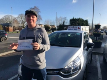 Congratulations “Lucas Regan” who passed his driving test today at Poole DTC, just the “5” driving faults.Your instructor “Shaun” and ALL of us at StreetDrive (SoM) are delighted for you, very well done - Passed Tuesday 11th February 2020.