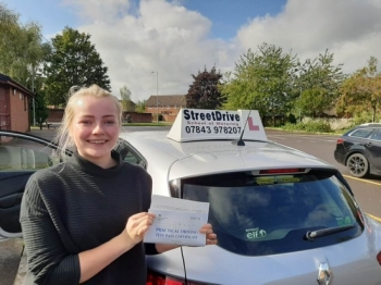 Roger from StreetDrive was honestly the best driving instructor I could have! After having the not best start to driving he put me at ease and kept me calm. <br />
<br />
He is honestly an asset to your company and I couldn’t thank him enough, would very highly recommend - Passed Thursday 3rd October 2019