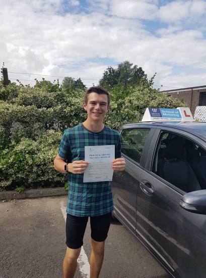 July 2017<br />
<br />
Congratulations Ash on passing with just 3 faults Good luck at Uni stay safe