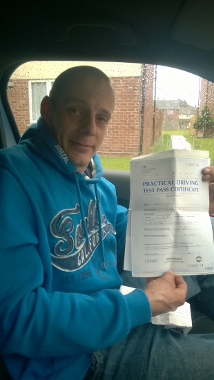 Well done Danny A well deserved pass with just 2 minors Look forward to seeing you on the roads Drive carefully